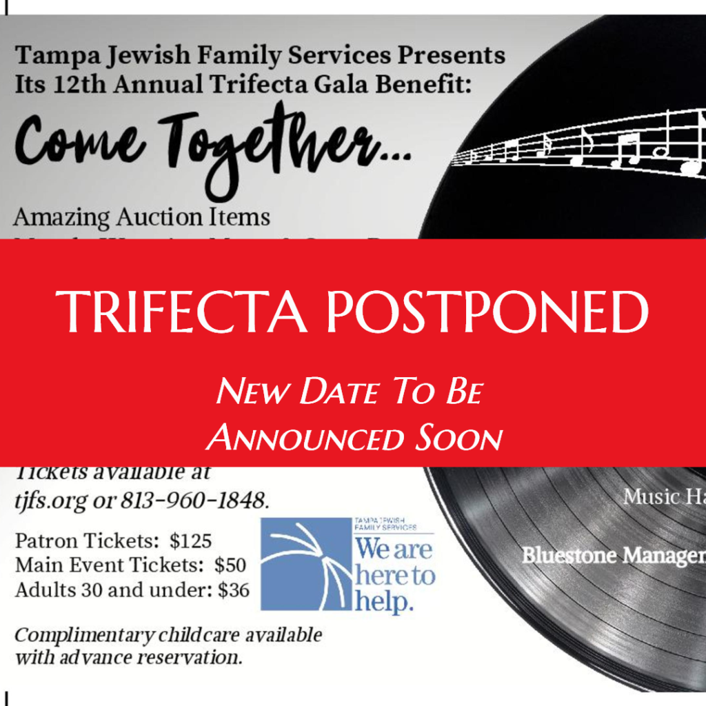 Trifecta 2020 (Postponed) @ Congregation Schaarai Zedek | Tampa | Florida | United States